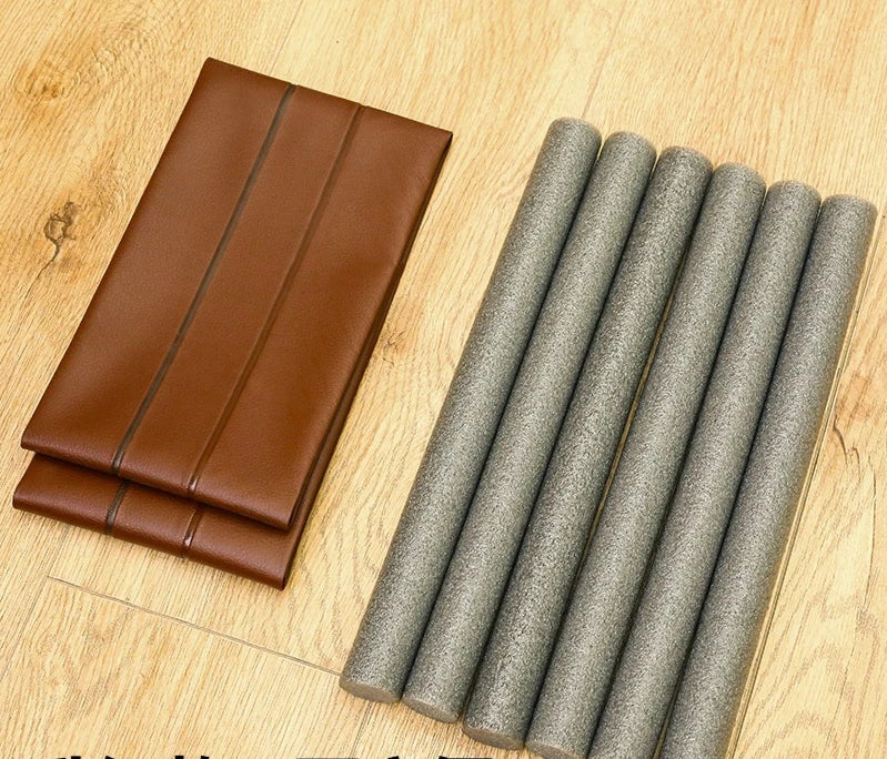 HelloWorld Door Draft Stopper Energy Saving Safety Foam Door Stopper Twin Draft Guard Dust Leather Proof