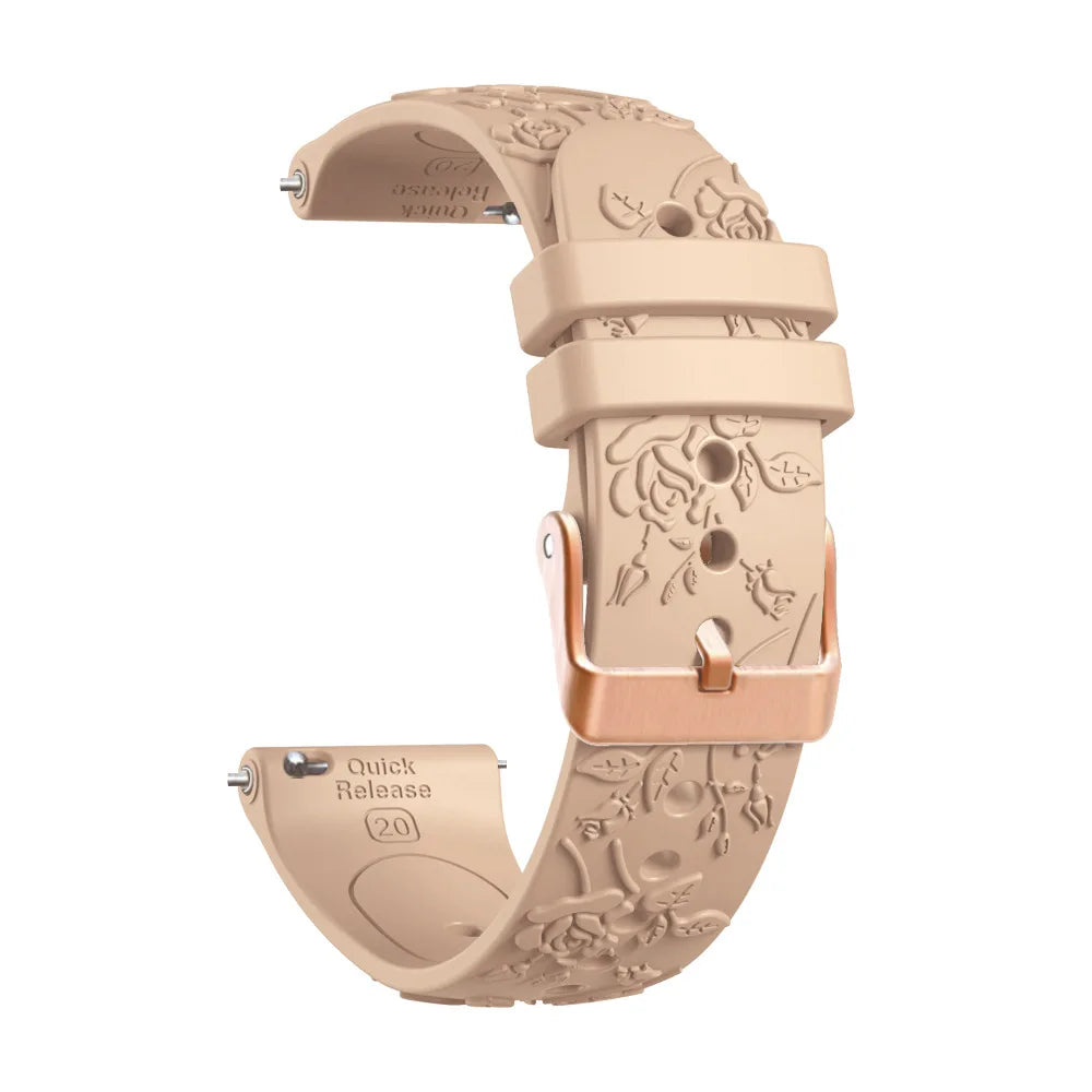 20mm Quick Release Sport Wrist Strap New Silicone Rubber Watch Band for Samsung Watch Band