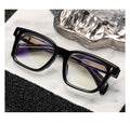 New Custom Logo Trendy Glasses Tr90 Eyewear Anti Blue Light Filter Unique Eye Square Frame Big Size Glasses for Man