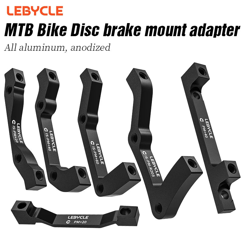 LEBYCLE Mountain Bike Disc Brake Mount Adapter Bicycle IS/PM Disc Brake Rotor Adapter for 140/160/180/200/203mm Rotor