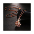 RisingMoon Collar Custom Hollow Out Design Essential Oils Inserted Crystal Pendant Tassels Aromatherapy Necklace
