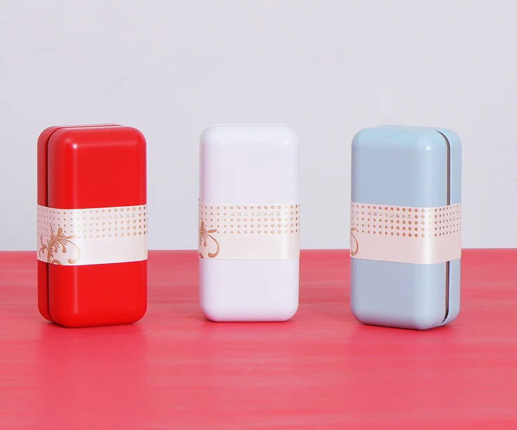 Hot Sell Round Rectangle Metal Can Container Coffee Packaging Box Portable Tea Candy Tin Tea Tins Storage Box