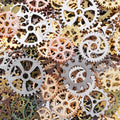 50pcs/bag Small Size 8-15mm Mix Alloy Mechanical Steampunk Cogs & Gears Diy Accessories U010