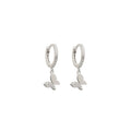 Beautiful Butterflies Cubic Zirconia Brass Drop butterfly Earrings Silver Gold Plated