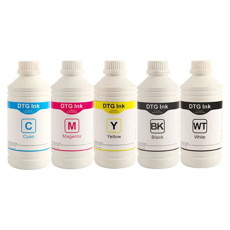 Digital Textile Pigment Printing DTG White Ink for Epson R1390 L1300 L1800 L800 L805 A4 A3 Desktop Cotton Tshirt Inkjet Printer