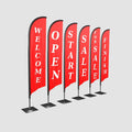 High-inquiry Products Polyester Advertising Beach Feather Flag Pole for Outdoor Activities