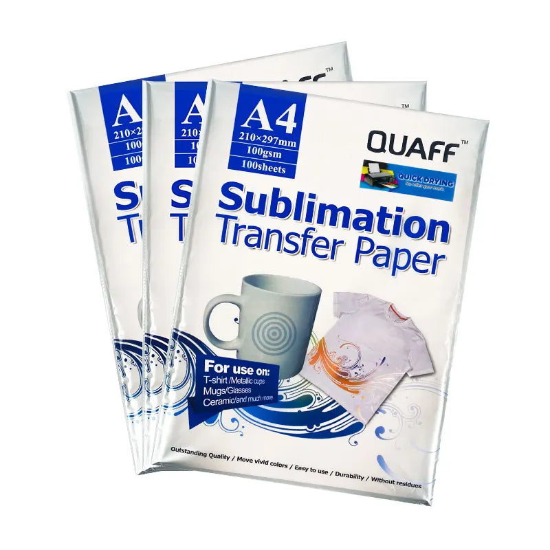 QUAFF Sublimation Paper green color Fast Dry A4 A3 A3+ heat transfer pa per 100gsm for mug t-shirt paper transfer