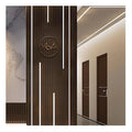 Modern MDF Wooden Strip Acoustic Diffuser Ceiling Factory Wholesale Improves Listening Bass Trap Control Home Decor for Living