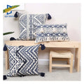 Innermor Morocco Style Woven Printed Square Throw Pillow Case With Tassel Customization Cushion Cover