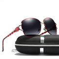 2024 New Women's Polarized UV400 Sun Glasses Jade Nose Support Classic Driving Fishing Alloy Toad Sunglasses