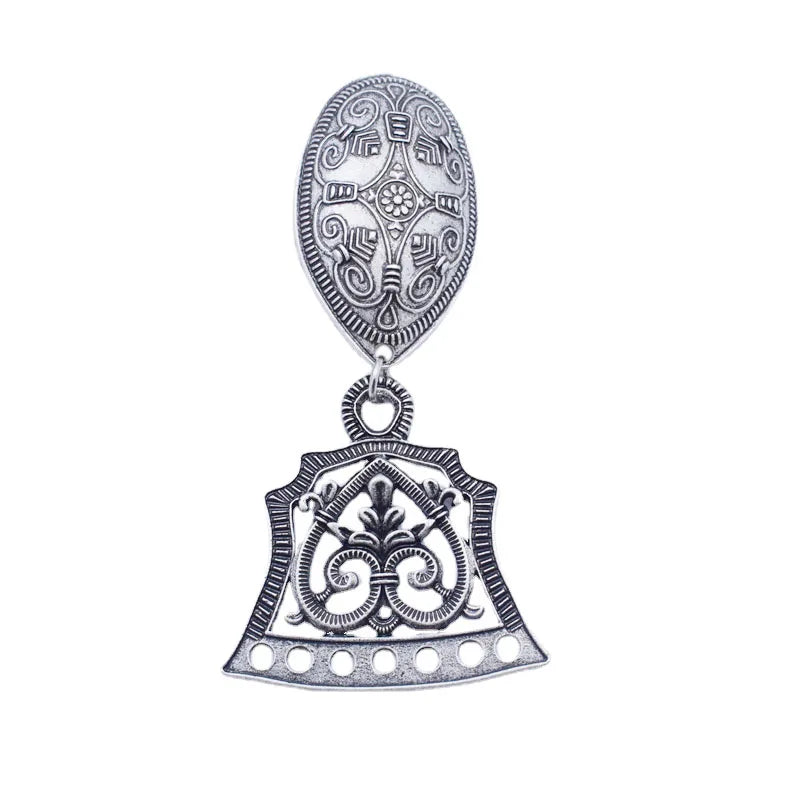 Sweden Scandinavian Amulet Jewelry Viking Turtle Brooch Set Medieval Ancient Badges Pins