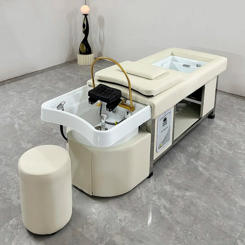 Salon Hair Washing Massage Spa Shampoo Bed Wth Water Circulation