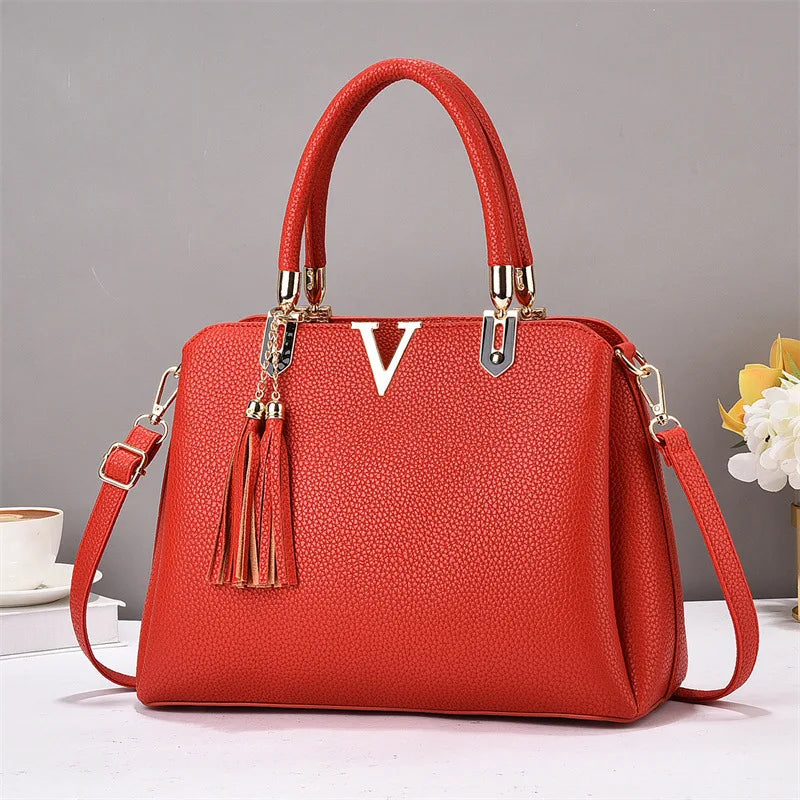 Factory Fashion Women's High-End Luxury Handbag Large Capacity Crossbody Shoulder Bag with Open Closure In-Stock Model 21405