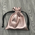 Luxury Rose Gold Faux Leather Drawstring Bag Pu Gift Pouch