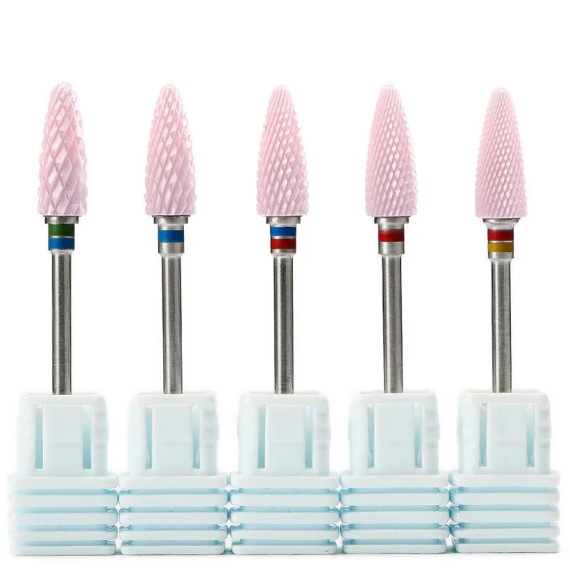 Wholesale Personal Care Polishing Ceramic Nail Drill Bits for Portable Nail Drill Machine