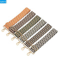 New Fashion 2 Inch Adjustable 38mm Polyester Jacquard Fabric Strap Ethnic Wind Style Cross-Body Bag Strap Replacement Pack Belt