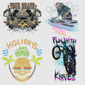 Wholesale Custom Plastisol DTF Digital Printing Vinyl Film Designs Sticker Heat Transfer Printing for t Shirts Clothes Hoodies B