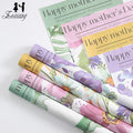 Hot 30*50cm 2022 Wholesale Korean Happy Mother's Day Gift Packaging Flower Wrapping Paper