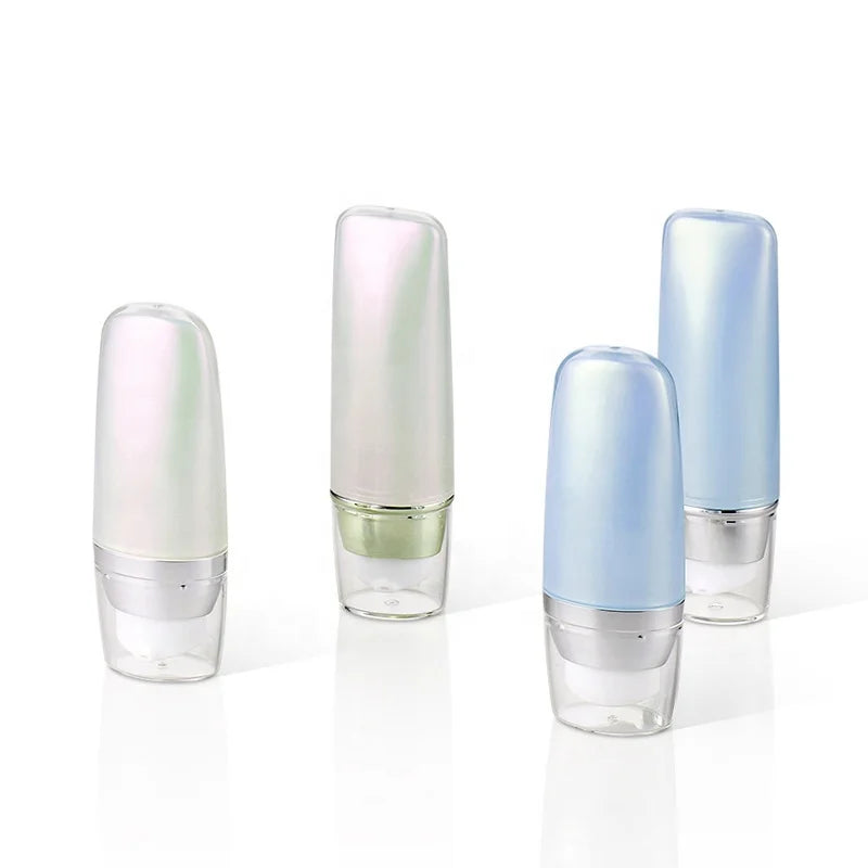 Portable Mini in Stock Ready to Ship 30ml 50ml Empty Plastic Bb Cream Tube Airless Pump Squeeze Cosmetic Soft Tubes  Lotion Bott