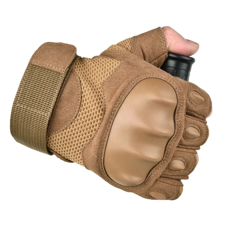 YAKEDA Climbing Outdoor Sports Hard Knuckle Half Finger Hunting Motorcycle Guantes Tactico Tactical Gloves