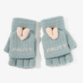 Lovely Winter Outdoor Girls Warm Mittens Cute Magic Knitted Gloves