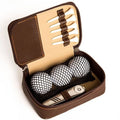 Pu Leather Bag Golf Ball  Golf Kit Tool Carrying Bag Multifunction Pu Golf Accessories