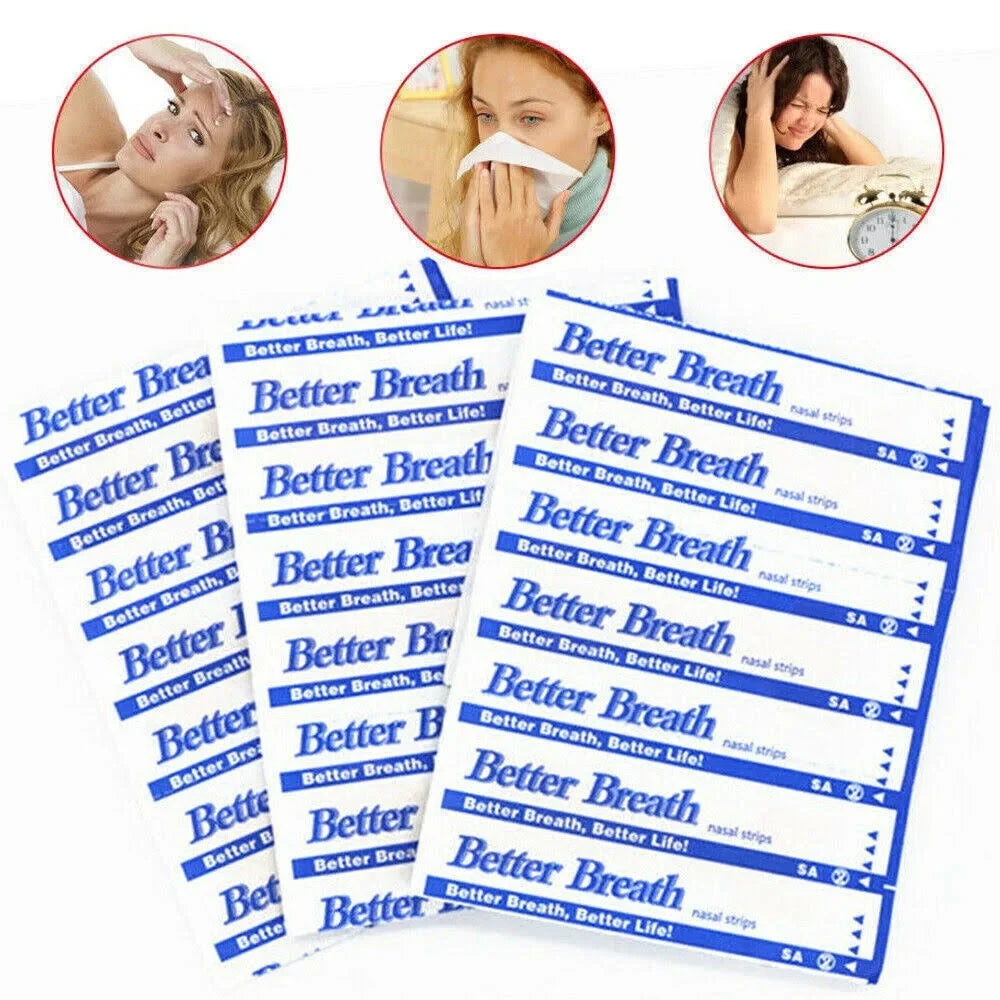 Customized Size Nose Breathing Passage Coloured Performance Sleep Anti Snoring Nasal Strips for Congestion Relief