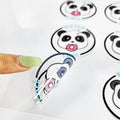 Custom Transparent Cartoon Packaging Logo Cut Sticker Holographic Oil-Proof Adhesive Vinyl Sheet