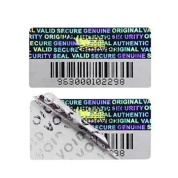 SEAL QUEEN Hologram Security Seal Anti-Counterfeit PET Adhesive Sticker Tamper Evident Warranty Void Labels