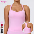 Janya Racerback Sexy Yoga Tank Tops New Arrival Fitness Sportswear Breathable Lightweight Four-Way Stretch Sweat-Wicking
