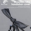 WEST BIKING 210 Nylon PU Waterproof Dustproof Bike Handlebar Cover Wear-Resistant Strap Biding Bicycle Grip Covers