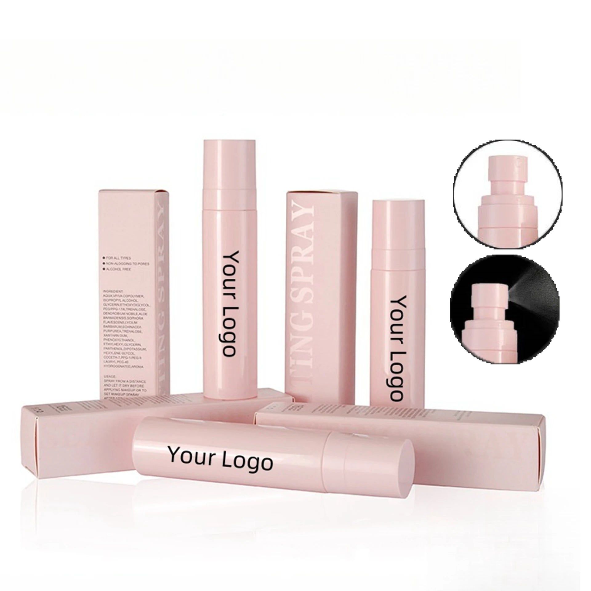 60mL Custom Logo Private Label Makeup Setting Spray Oil Control 16HR Long Lasting Waterproof Setting Spray