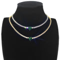 18K Gold Plated 3A Zircon Claw Chain Necklace Trendy Heart Emerald Clavicle Necklaces for Women for Anniversaries Made of Brass