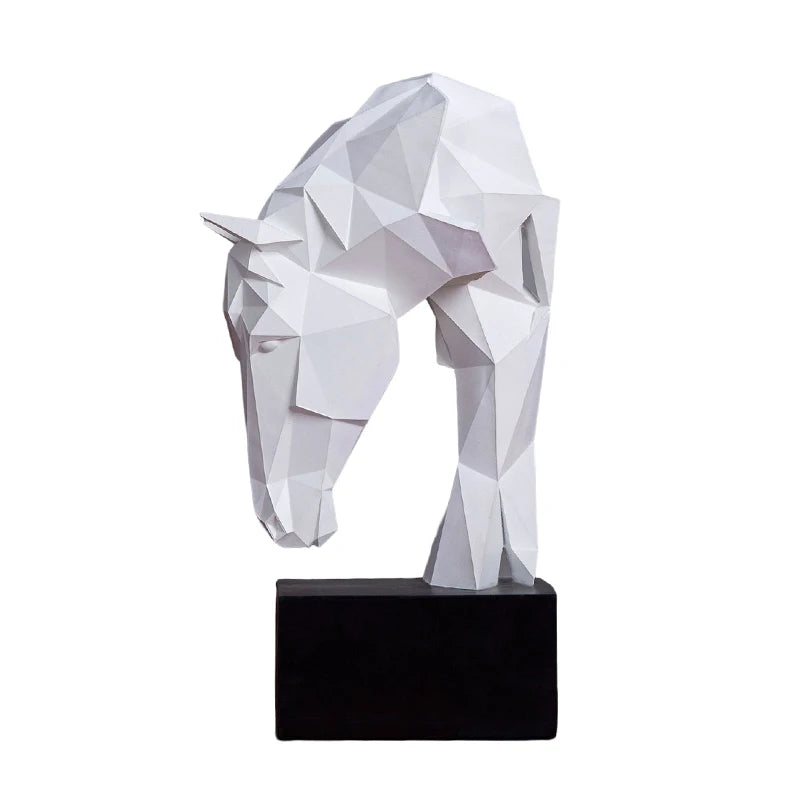 Home Decoration Wholesale Stock Resin Small Horse Statue Handmade Desktop Ornament