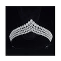 Luxury CZ Bridal Hair Accessories Crown Tiaras Sparkling Girls Big Diadem Crowns for Princess Queen Wedding Party