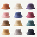 Japanese Solid Color Fisherman Hat Wholesale Unisex Corduroy Bucket for Women Men Retro Striped for Fall Autumn Daily Parties