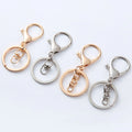 10pcs/bag Alloy KC Gold Keychain Clip Lobster Buckle Claw Clasp With Ring Loop DIY Jewelry Making Accessories