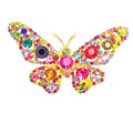 Colored Insect Brooch Pin Shinning Crystal butterfly Brooch for Women