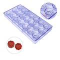 Flower Shape 21 Cavity Fondant Cake Candy Moulds 3D Clear Plastic Chocolate Mold for Baking