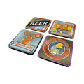 Custom Metal Aluminum Coaster10*10cmbar Coasters Aluminumanodised Aluminium Drink Coasters