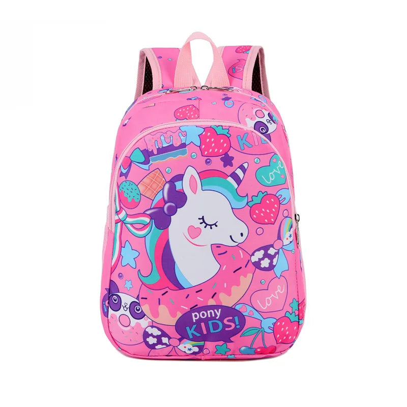 Fashion Custom Pattern Light Weight Cheap School Backpack Durable Boy Cartoon Unicorn School Bags for Kids