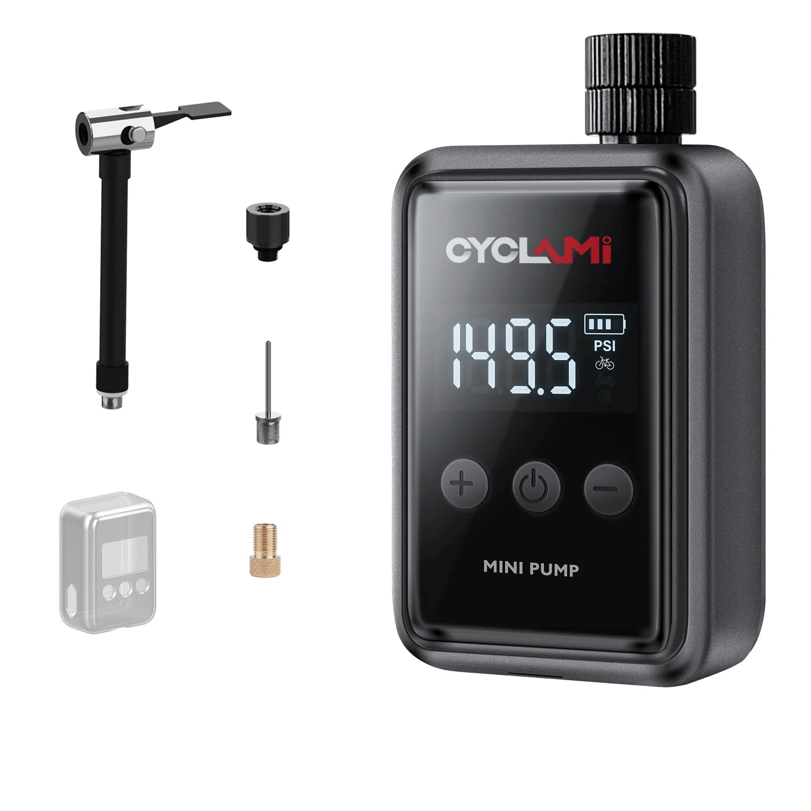 150 PSI Tyre Pressure Data Display Portable Pocket Bike Air Electric Pump MINI CYCLAMI Compressor Tire Inflator for Bicycle Car