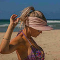 Quick-Drying Outdoor Spring and Summer Breathable UV Summer Cap Anti-Ultraviolet Beach Adult Empty Top Custom Sun Visor Hat