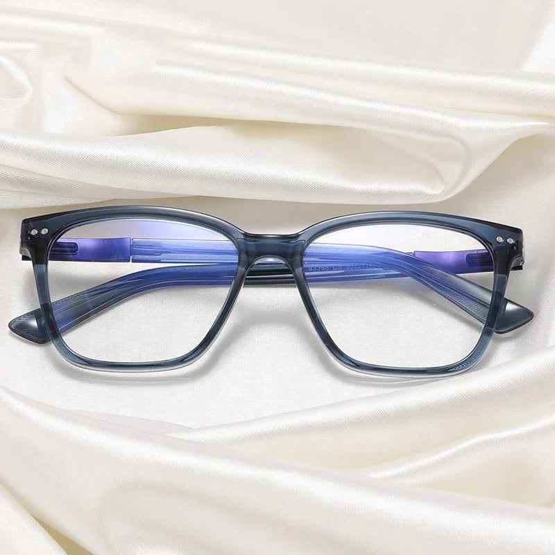 Jiuling Eyewear Sprint Metal Hinge square Frame Glasses clear Prescription Eyeglasses Blue Light Blocking Glasses Frame Eyeglass