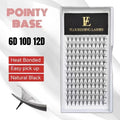 Wholesale Pre Made Pointy Base Volume Fan Eyelash Extensions 6D 10D 12D .05 0.07mm Pointy Long Stem Premade Volume Eyelash Fans