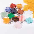 Huiying Cross shaped gemstone healing crystal pendant wholesale small craft Valentine's Day present jewelry