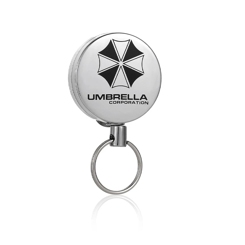 EDC High Resilience Telescopic Wire Rope Key Ring Anti-lost Anti-theft Telescopic Key Chain Anti-lost Key Chain Easy Pull Buckle