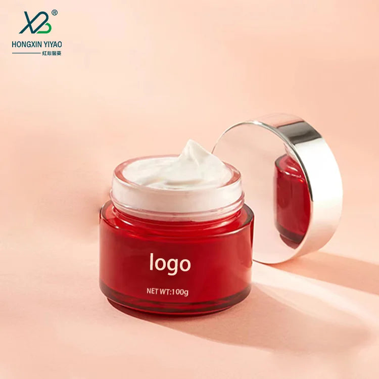 For MUB Wholesale Empty Cosmetic Cream Jars 5g to 100g Amber Glass Bottles with Black Lids for Mascara