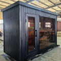 Luxury 4 Person Red Cedar Modern Dry Steam Sauna Room with 6KW Electric Sauna Heater for Outdoor Villa Use in Stock on Sale