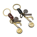 New Fashion Cute Note Pendant Keychain Unisex Alloy Jewelry Novelty Gifts for Men Women and Children